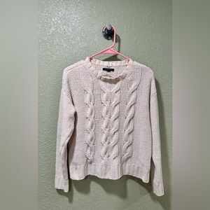 American Eagle Outfitters Cable Knit Sweater - Cream